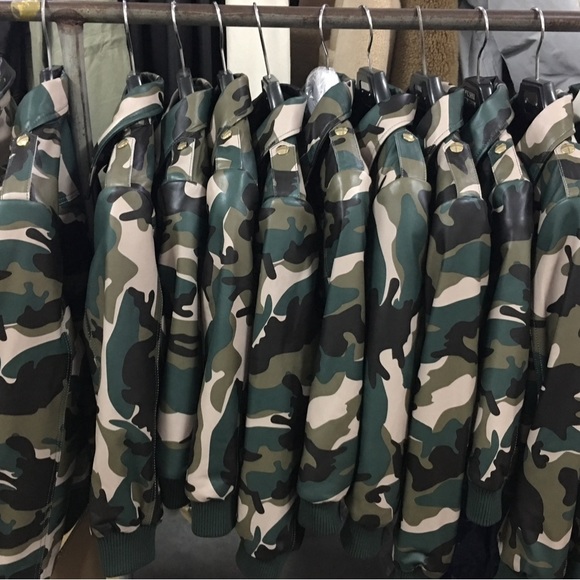 Children’s Camo printed Genuine Leather jacket - Picture 2 of 2